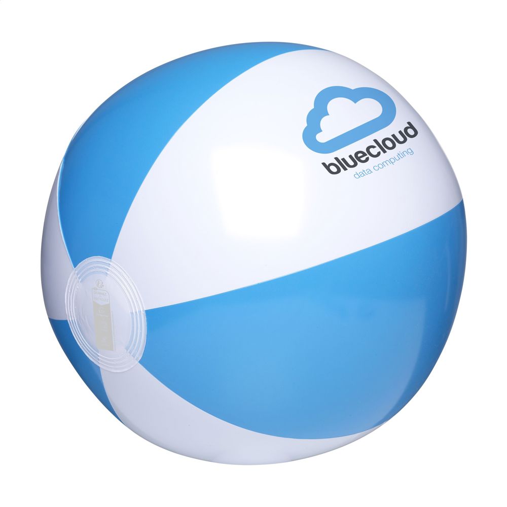 BeachBall Ø 27 cm strandbal - wit/blauw