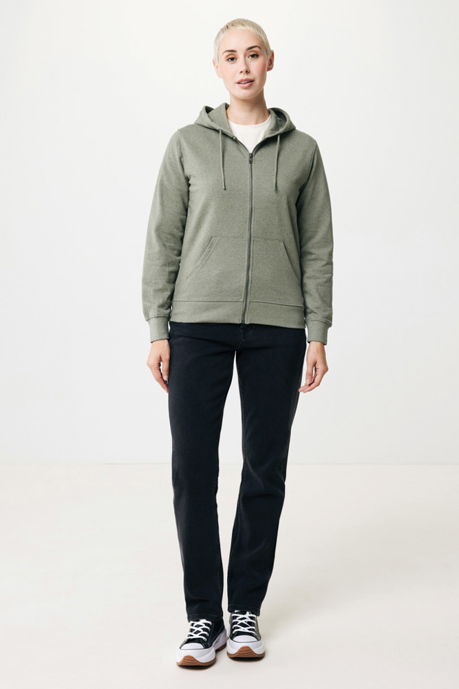 IQONIQ Abisko gerecycled katoen hoodie met rits
