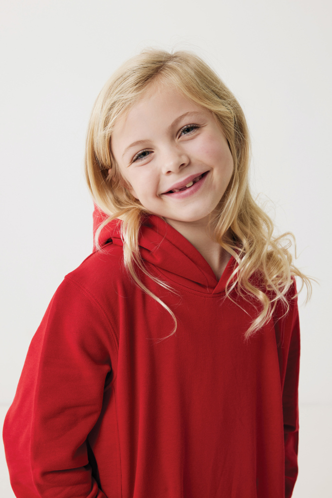 IQONIQ Yengo kids recycled katoen hoodie met steekzakken