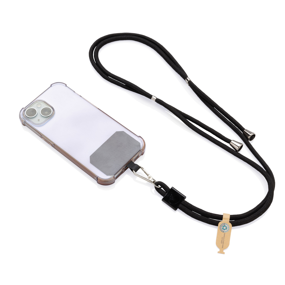 CarryLoop RCS rPET verstelbare lanyard met telefoonhouder