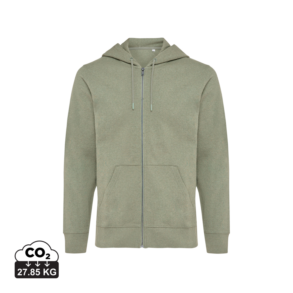 IQONIQ Abisko gerecycled katoen hoodie met rits