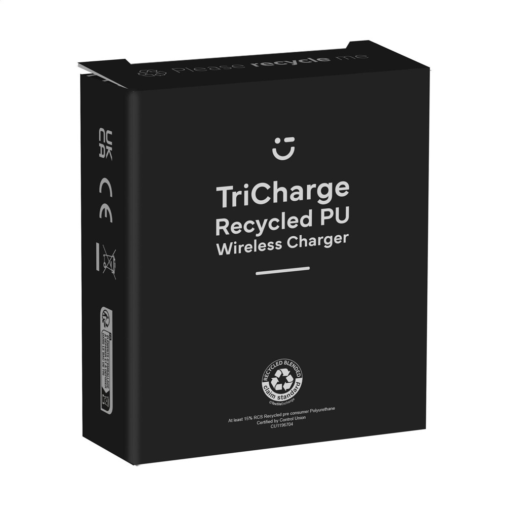 TriCharge RCS Recycled PU Wireless Charger oplader