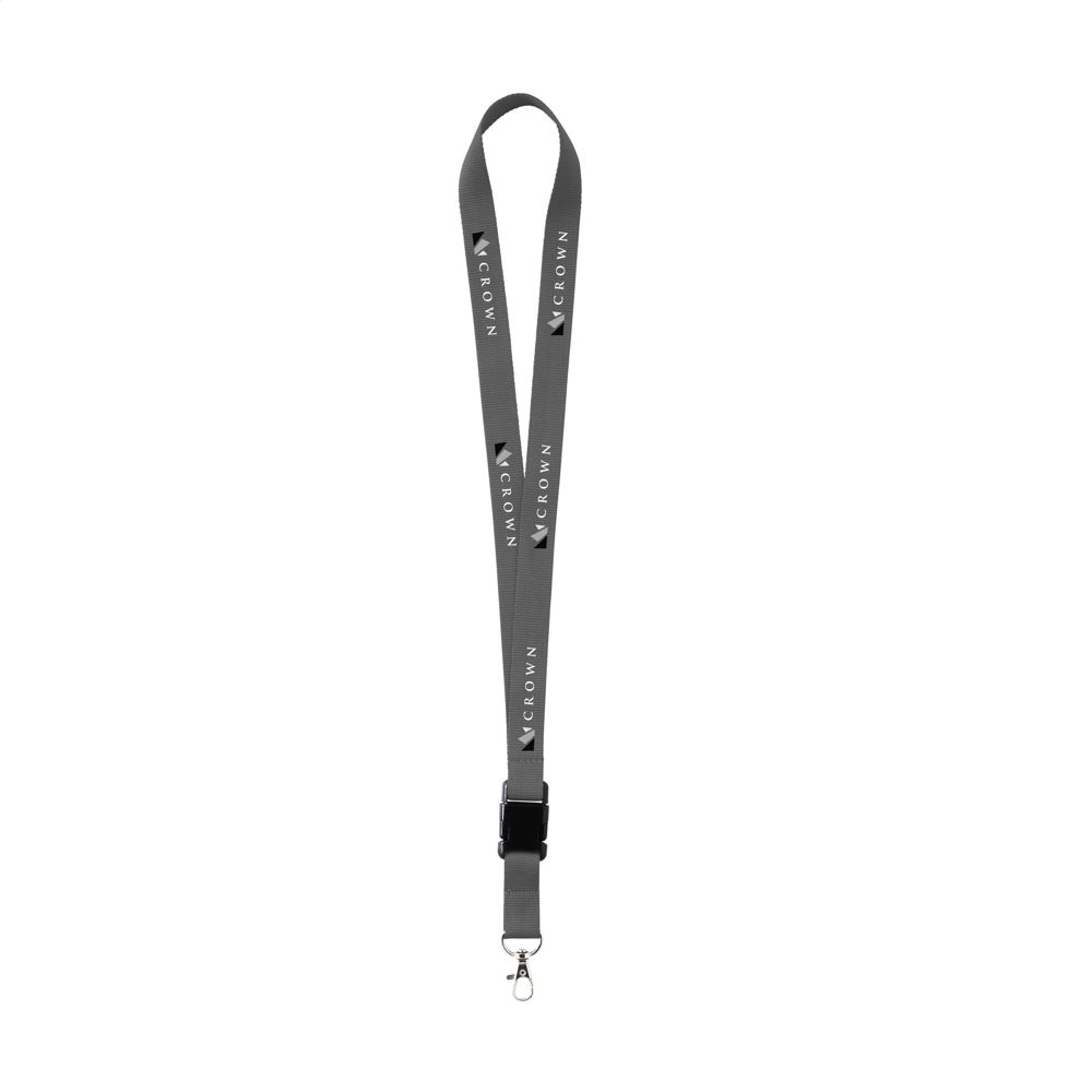 KeyCord 2 cm lanyard - grijs