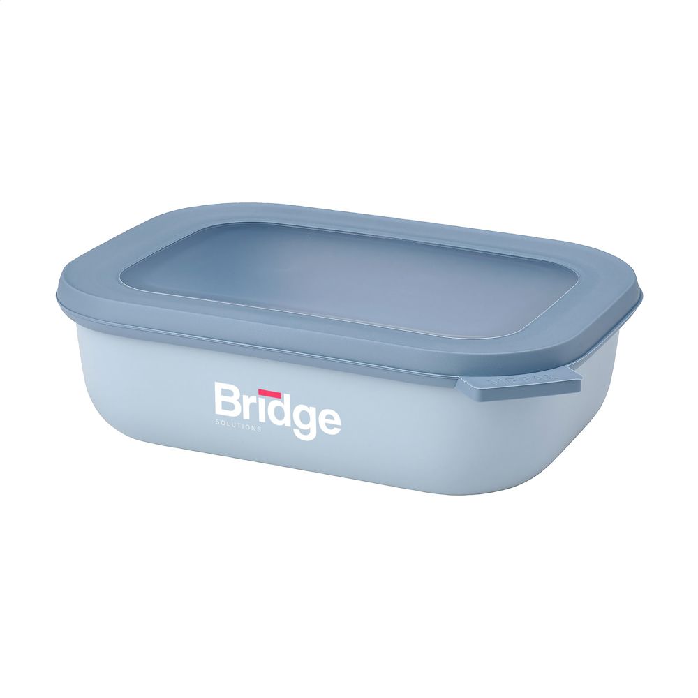 Mepal Cirqula Multikom rechthoekig 1 L lunchbox - nordic blue