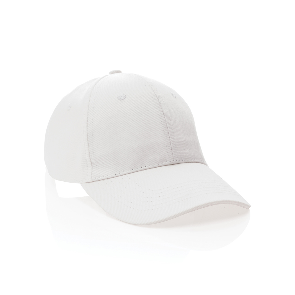 Impact AWARE™ 6 panel 280gr gerecycled katoenen cap - wit (± PMS White)