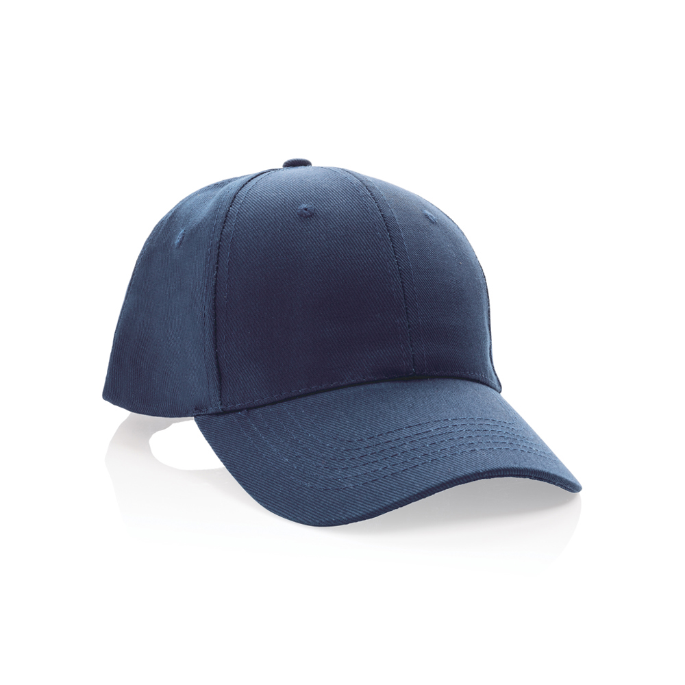 Impact AWARE™ 6 panel 280gr gerecycled katoenen cap - donkerblauw (± PMS 539)