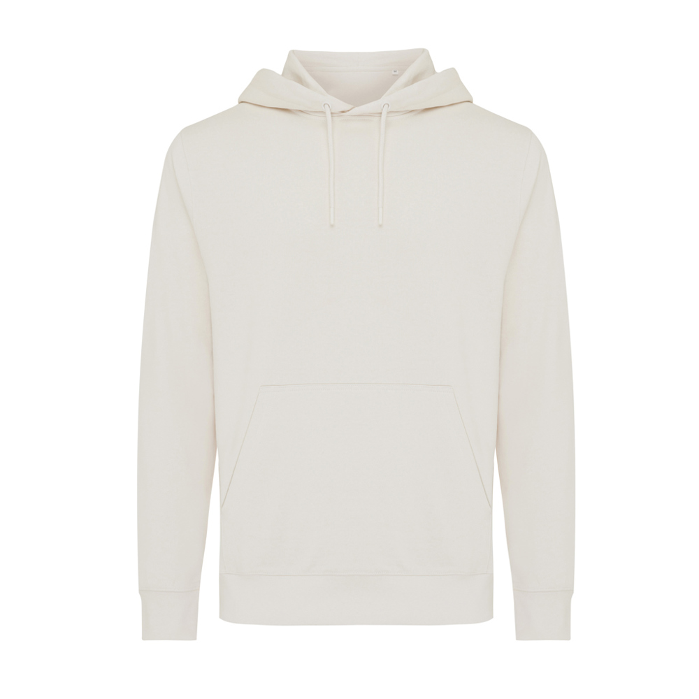 IQONIQ Rila lichtgewicht gerecycled katoen hoodie - ivory white (± PMS 12-2103 TCX)