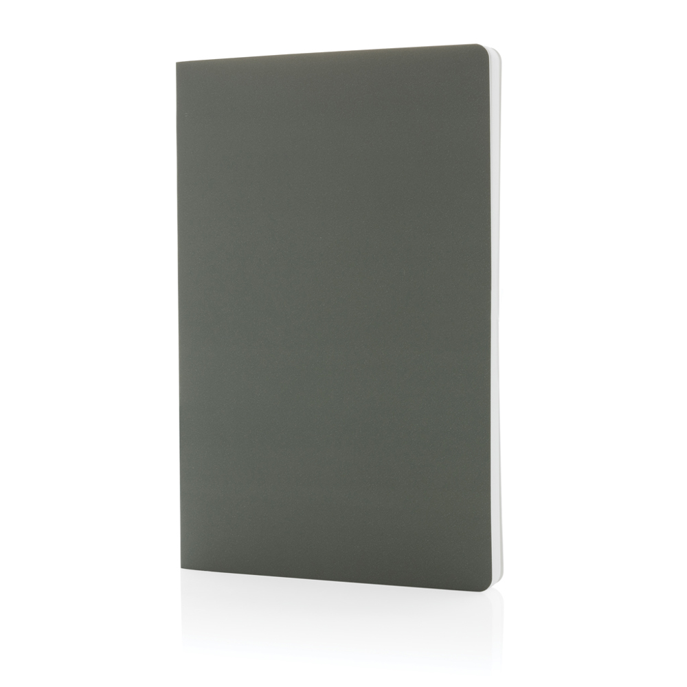 Impact softcover steenpapier notitieboek A5 - groen (± PMS 418C)