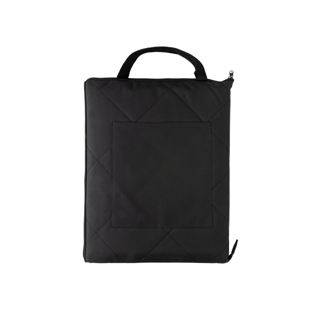 Impact Aware™ RPET opvouwbare gewatteerd picknickkleed - zwart (± PMS Black)
