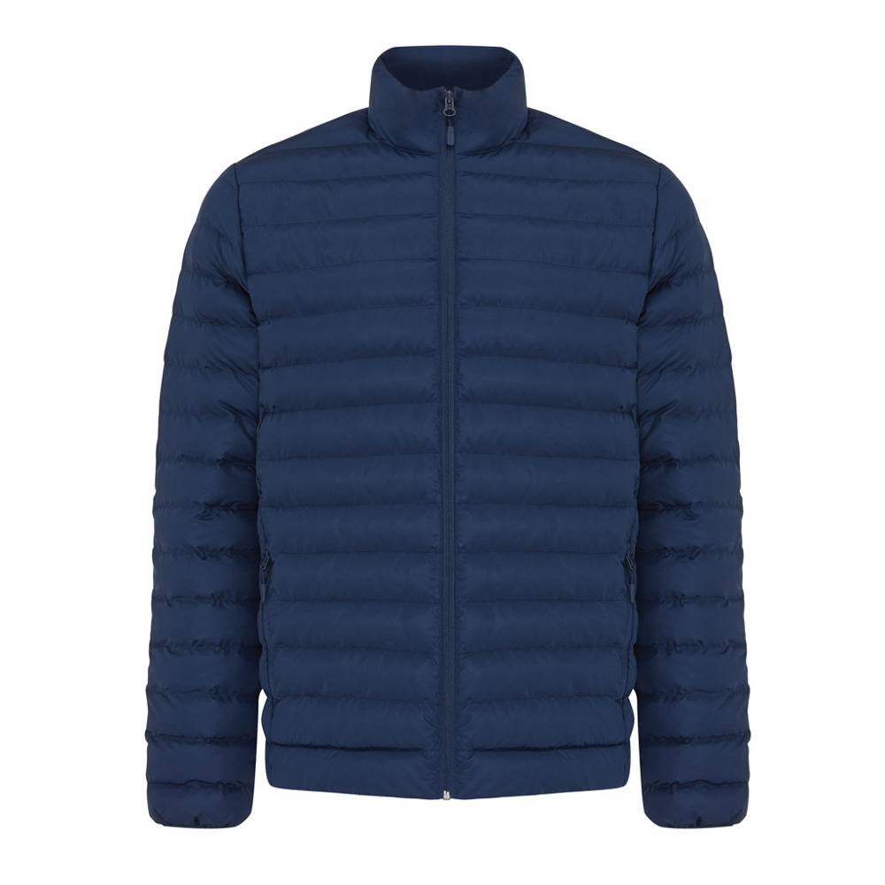 IQONIQ Maiko heren gerecycled polyester jas met voering - donkerblauw (± PMS 19-3923TCX)