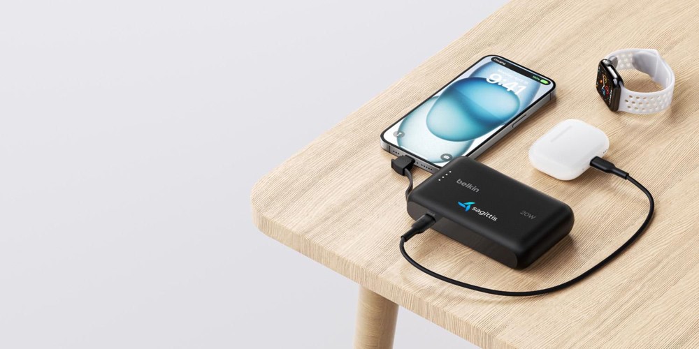 Belkin BoostCharge PowerBank 10K Integrated Cable