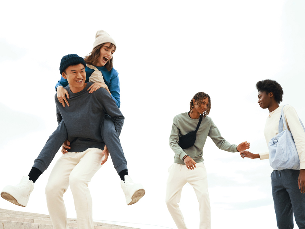 IQONIQ Denali gerecycled katoen sweater ongeverfd