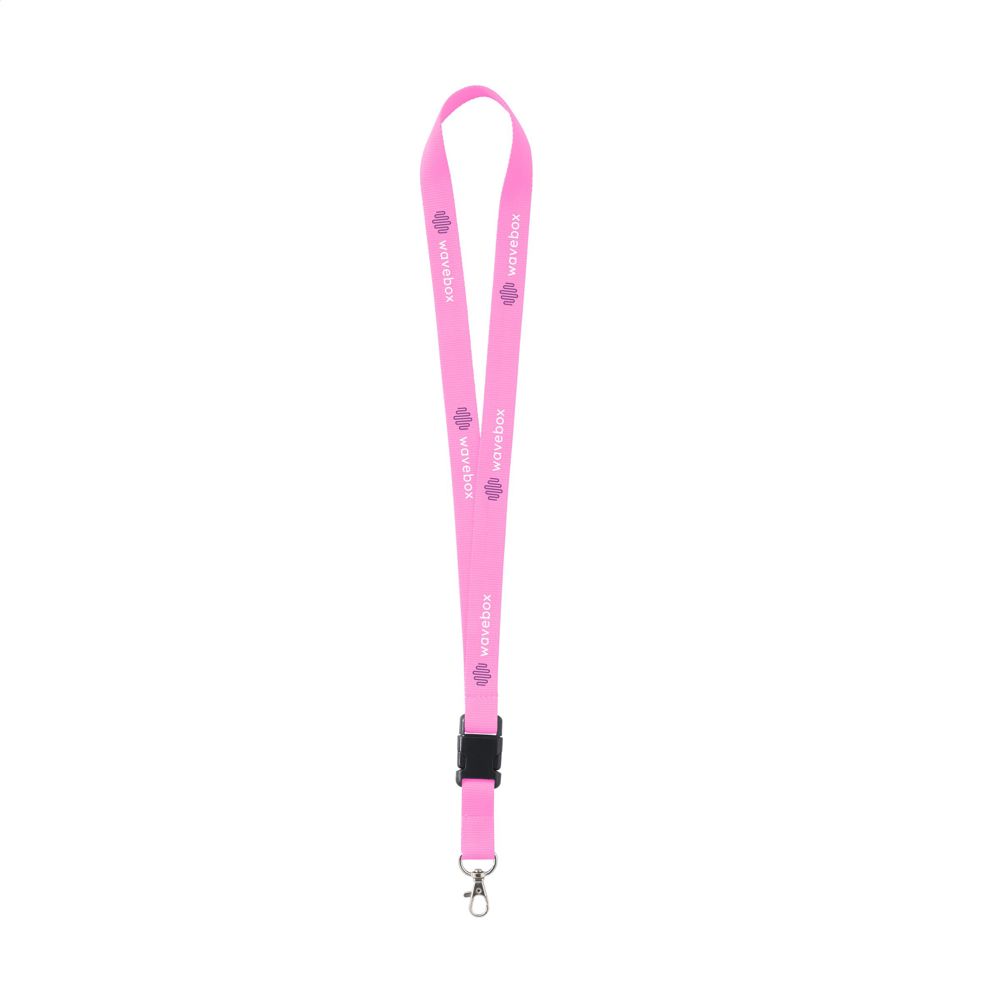 KeyCord 2 cm lanyard - fluor-roze