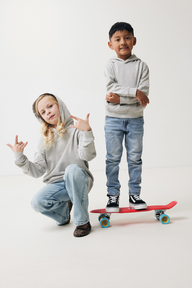 IQONIQ Yengo kids recycled katoen hoodie met steekzakken