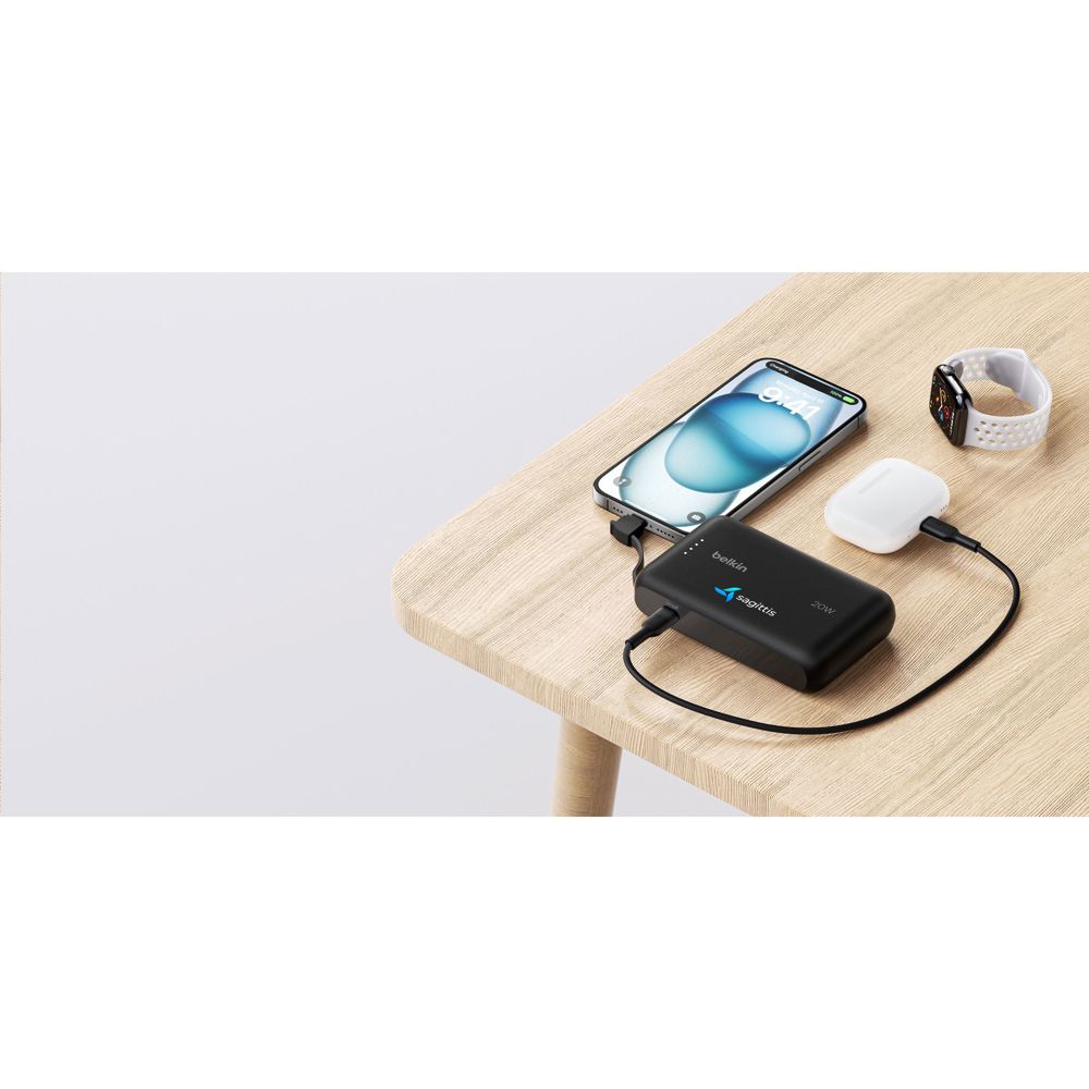 Belkin BoostCharge PowerBank 10K Integrated Cable