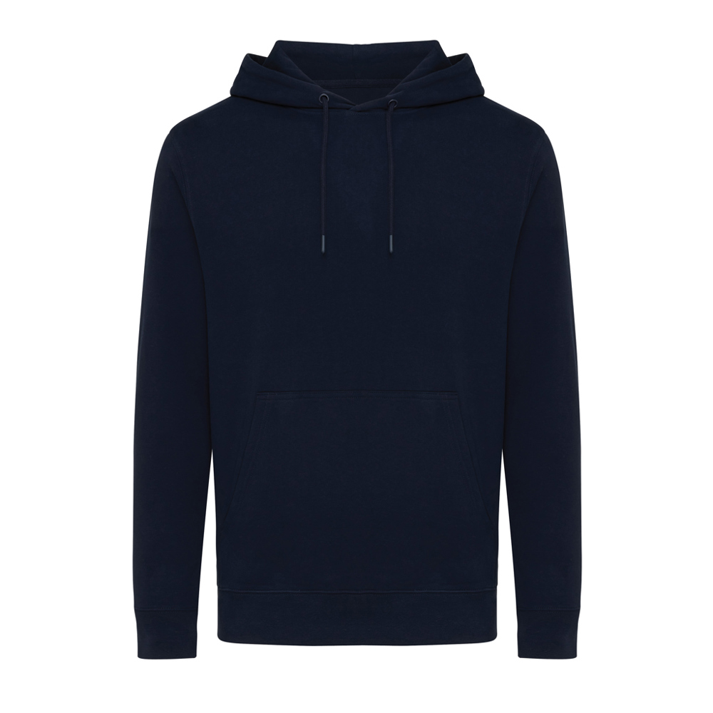 IQONIQ Rila lichtgewicht gerecycled katoen hoodie - donkerblauw (± PMS 19-3923TCX)
