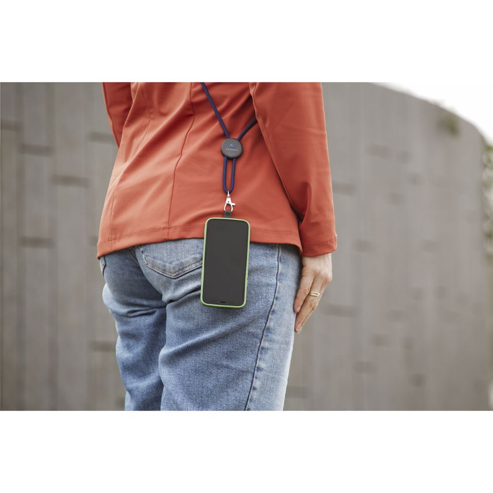 Lace Lanyard GRS RPET 0,5 cm telefoonkeycord