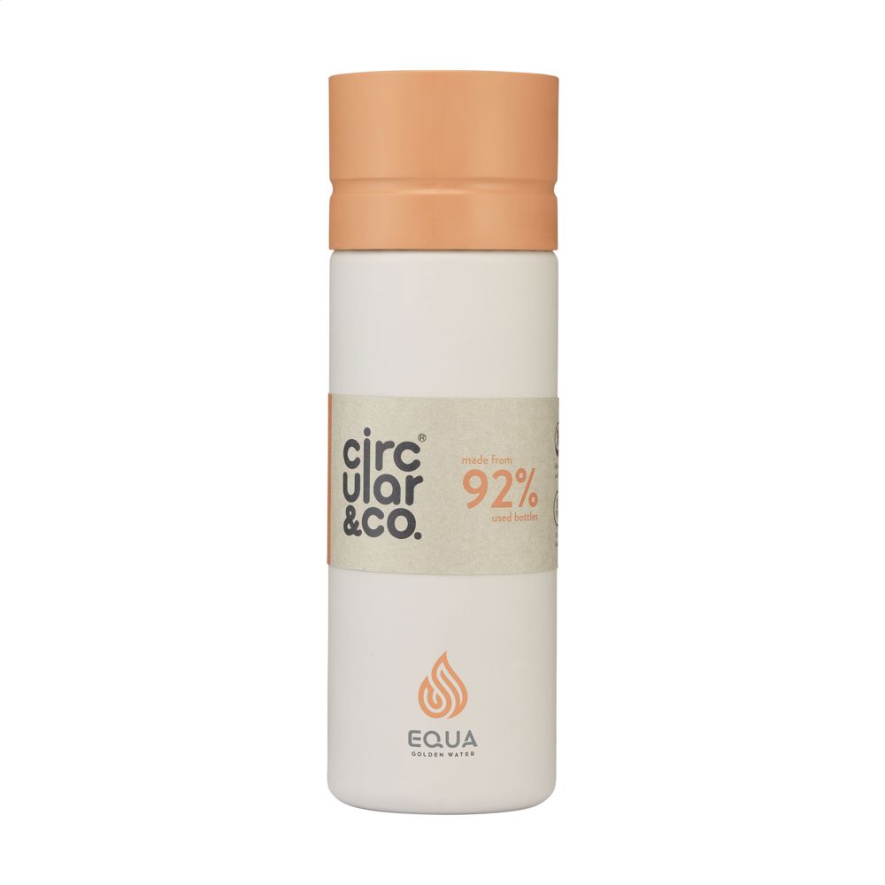Circular&Co Reusable Bottle 600 ml waterfles - grijs/oranje