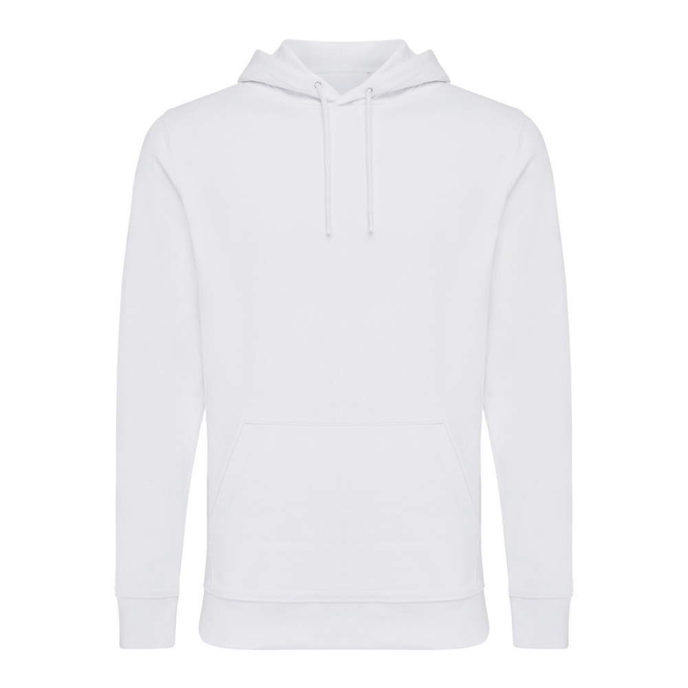 IQONIQ Jasper gerecycled katoen hoodie - recycled white (± PMS 11-0601 TCX)