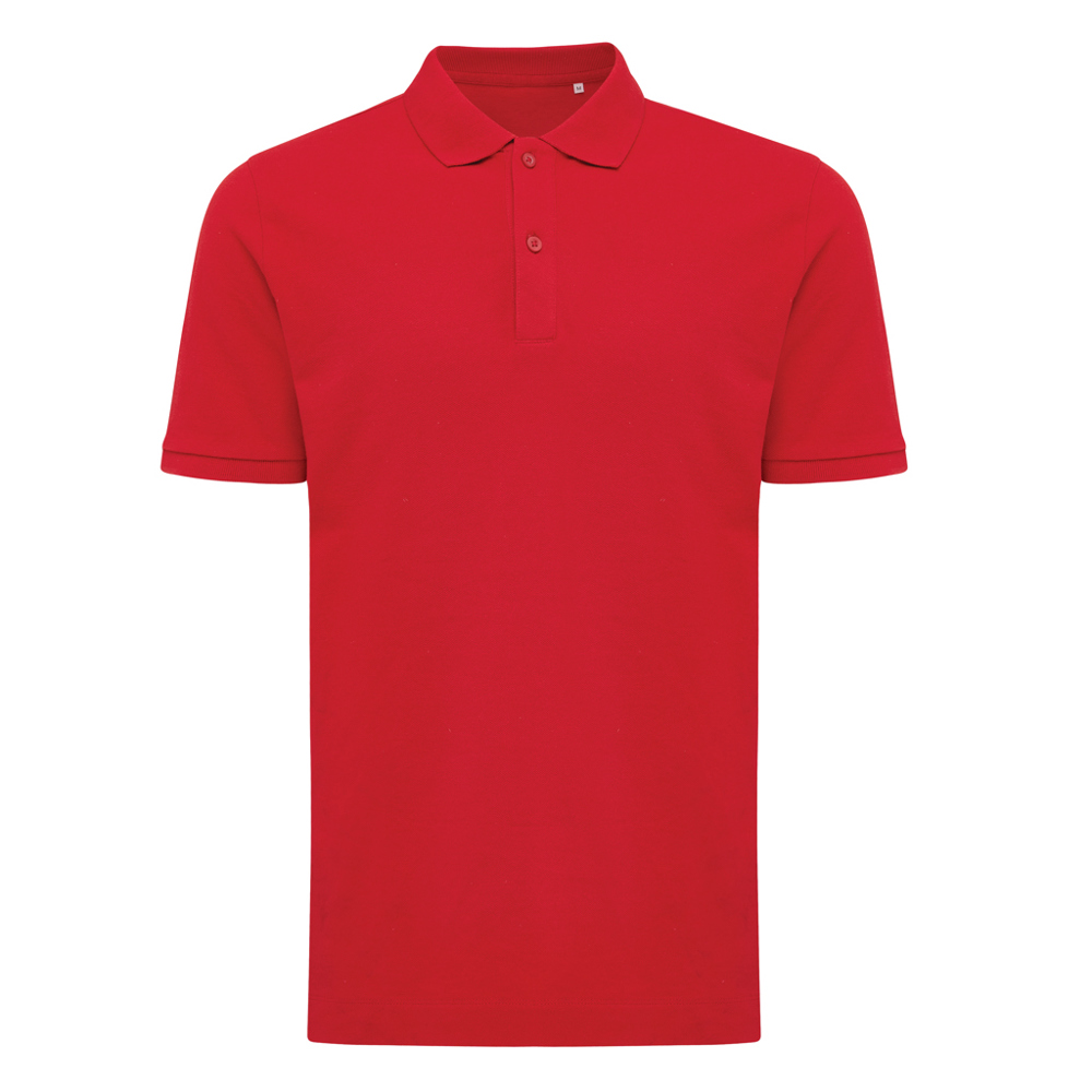 IQONIQ Yosemite gerecycled katoen pique polo - rood (± PMS 19-1757 TCX)