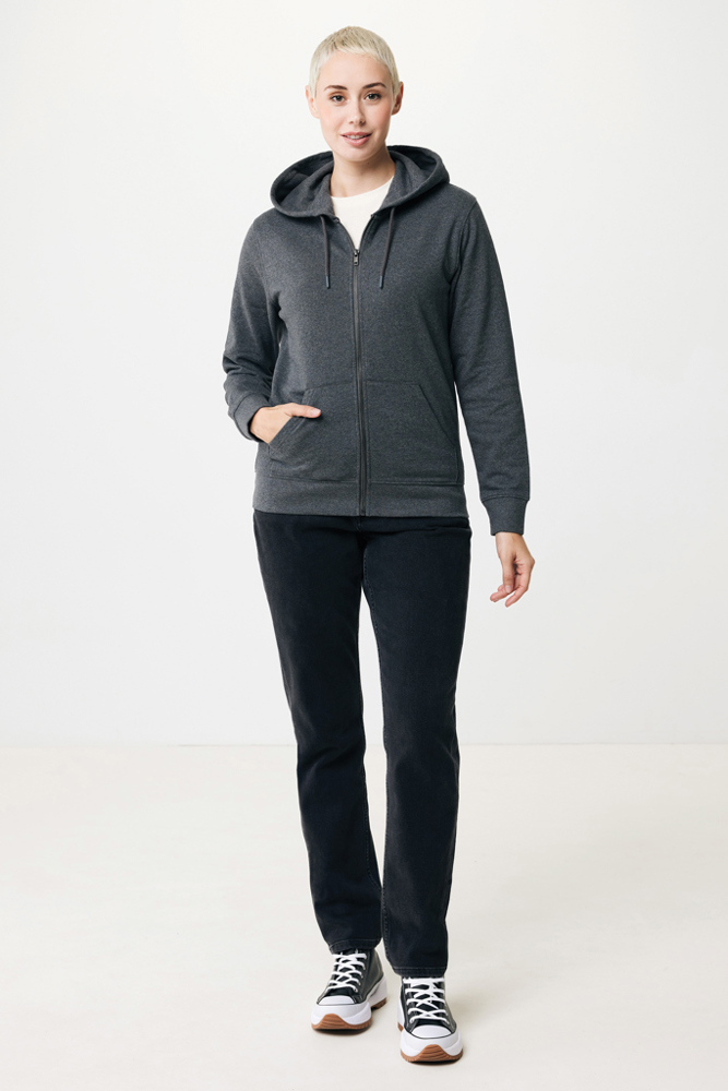 IQONIQ Abisko gerecycled katoen hoodie met rits