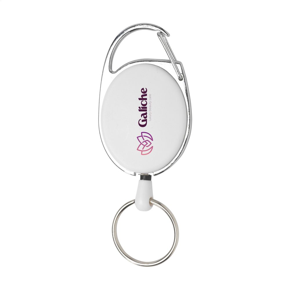 Aspen RollerClip Keychain - wit