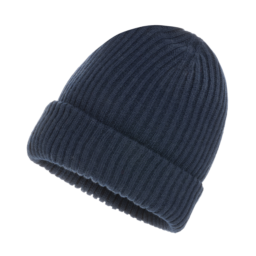 Impact AWARE™ Polylana® dubbel gebreide beanie - donkerblauw (± PMS 19-3932 TCX)