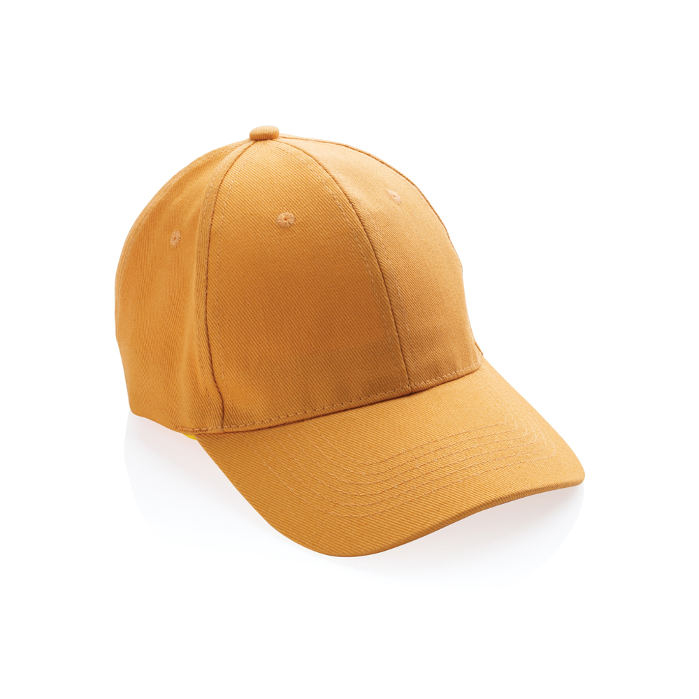 Impact AWARE™ 6 panel 280gr gerecycled katoenen cap - sundial oranje (± PMS 16-1148TCX)