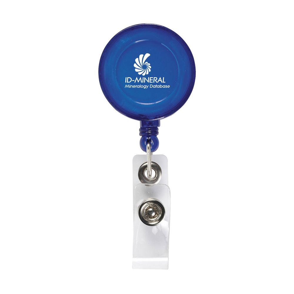 BadgeClip badgehouder - transparant blauw