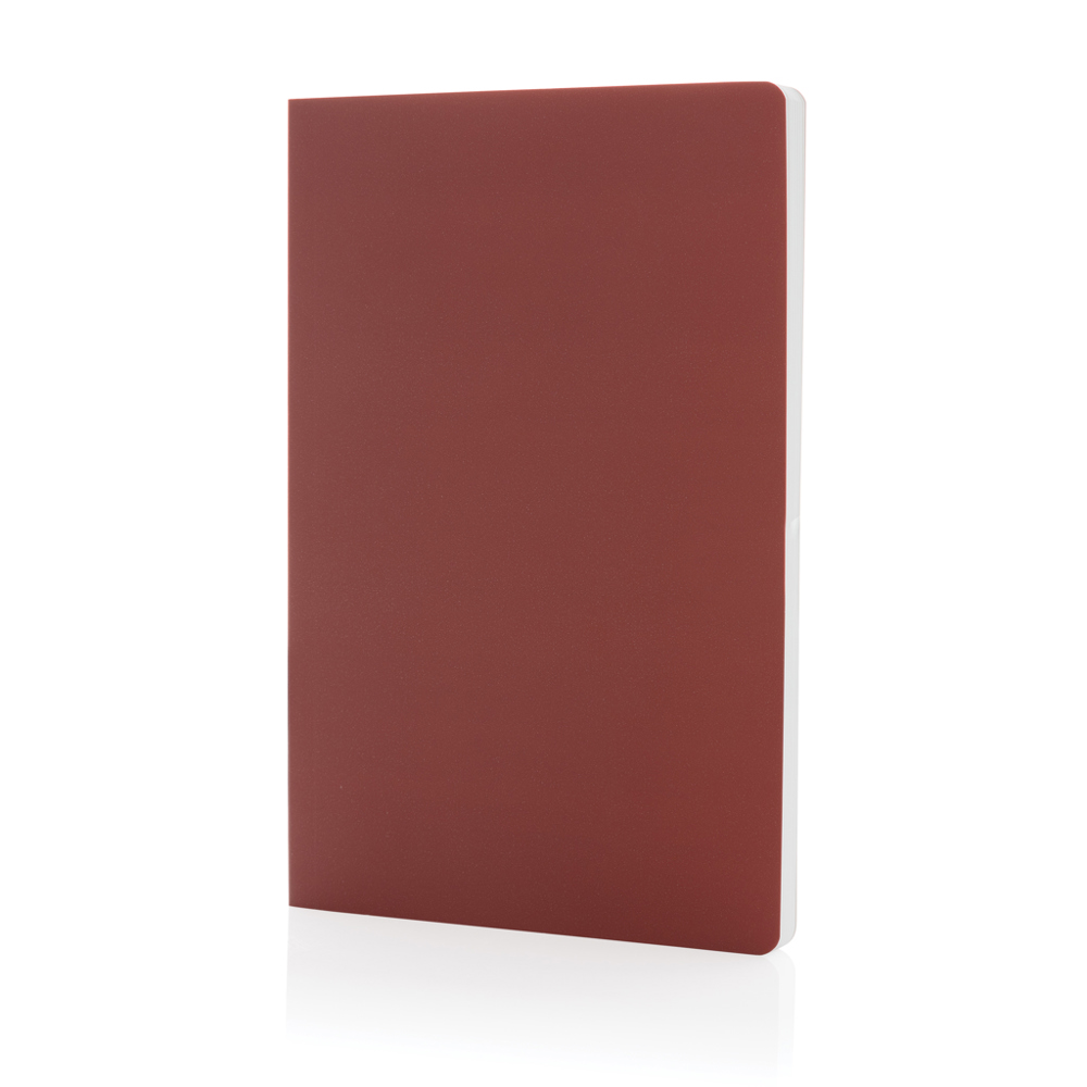 Impact softcover steenpapier notitieboek A5 - rood (± PMS 1807)