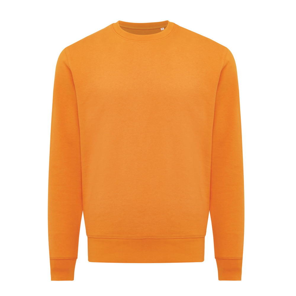 IQONIQ Etosha lichtgewicht gerecycled katoen sweater - oranje (± PMS 16-1255 TCX)