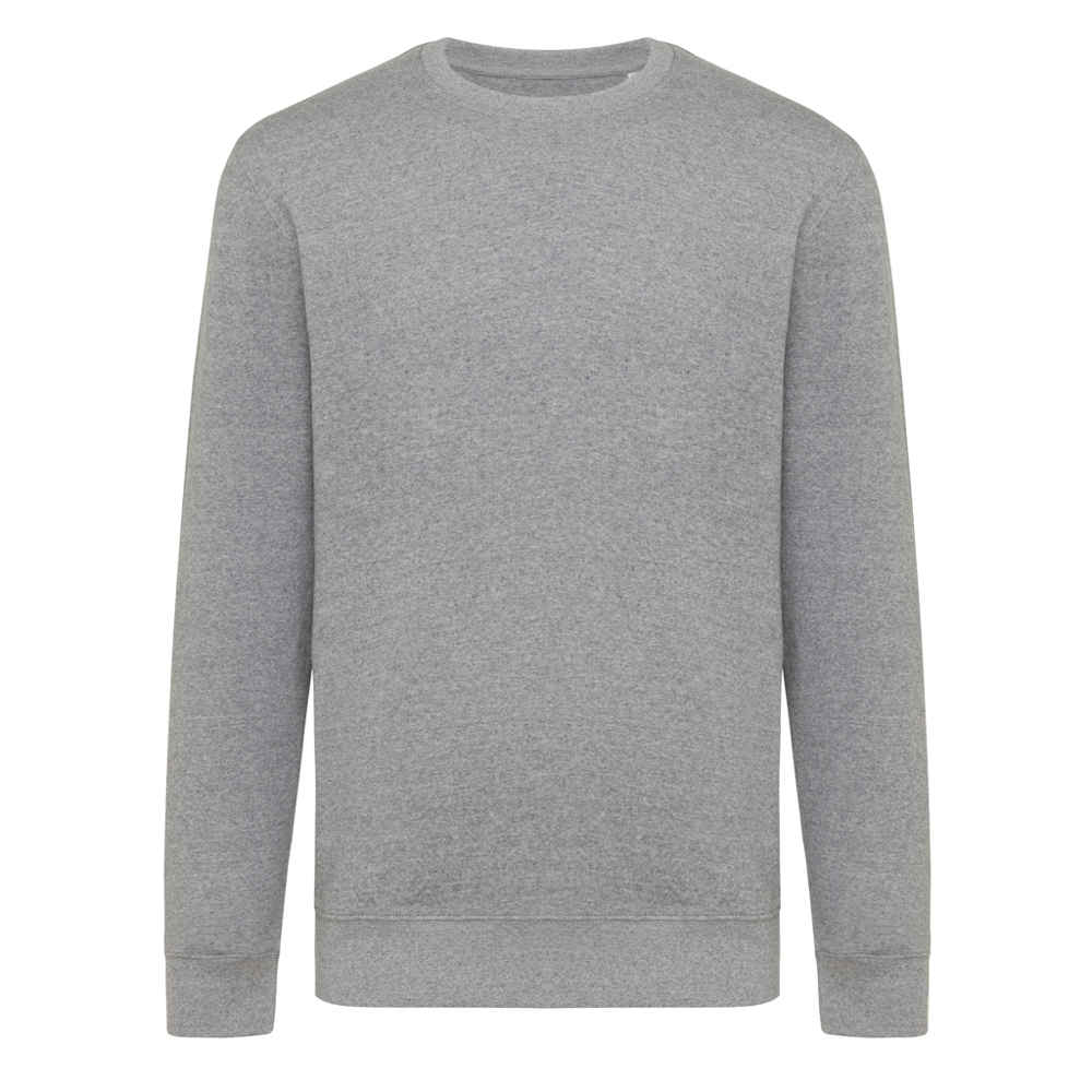 IQONIQ Etosha lichtgewicht gerecycled katoen sweater - light heather anthracite (± PMS light heather anthra)