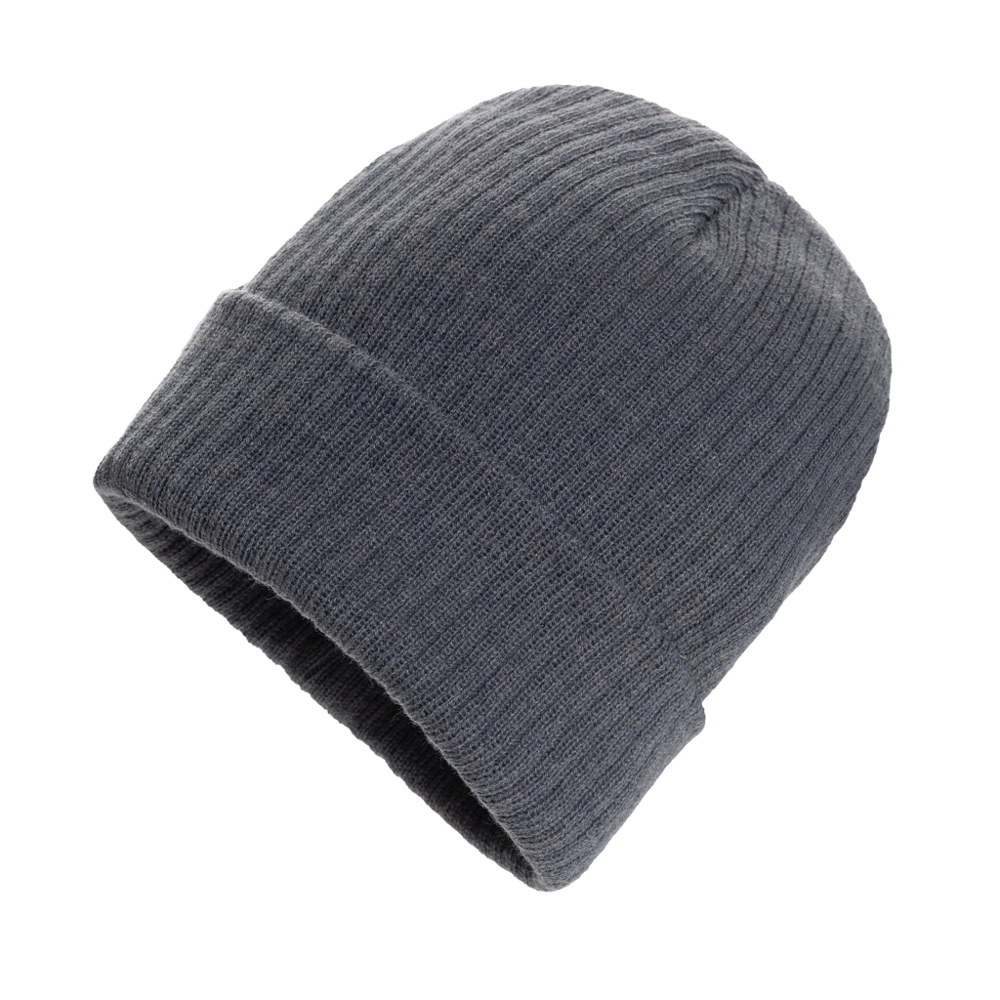 Pryor AWARE™ Polylana® beanie met omslag - antraciet (± PMS Cool Grey 11)