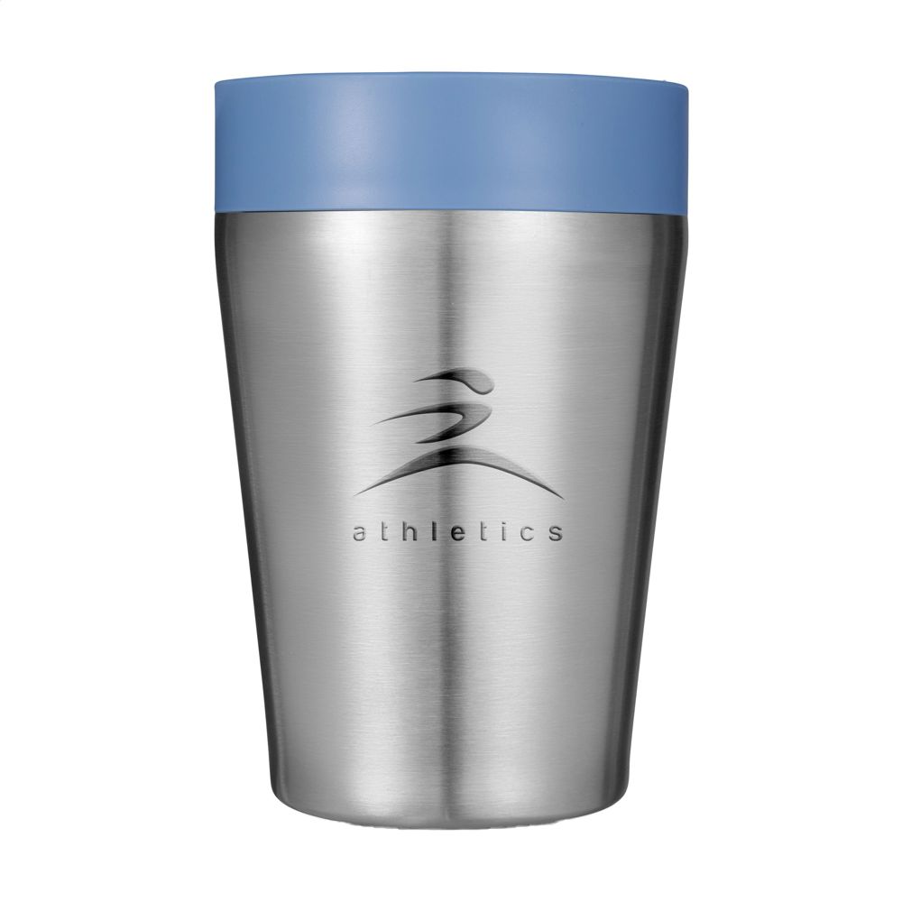 Circular&Co Recycled Stainless Steel Coffee Cup 227 ml - blauw