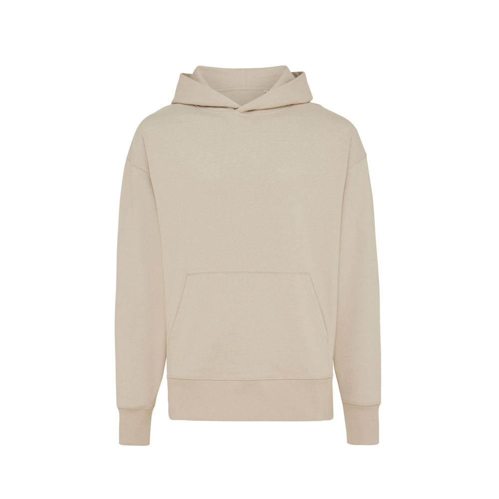 IQONIQ Yoho gerecycled katoen relaxed hoodie - desert (± PMS 14-0708 TCX)