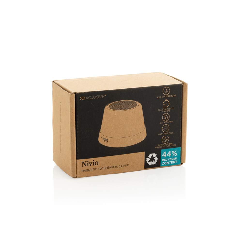 Nivio RCS gerecycled aluminum magnetische 5W Speaker