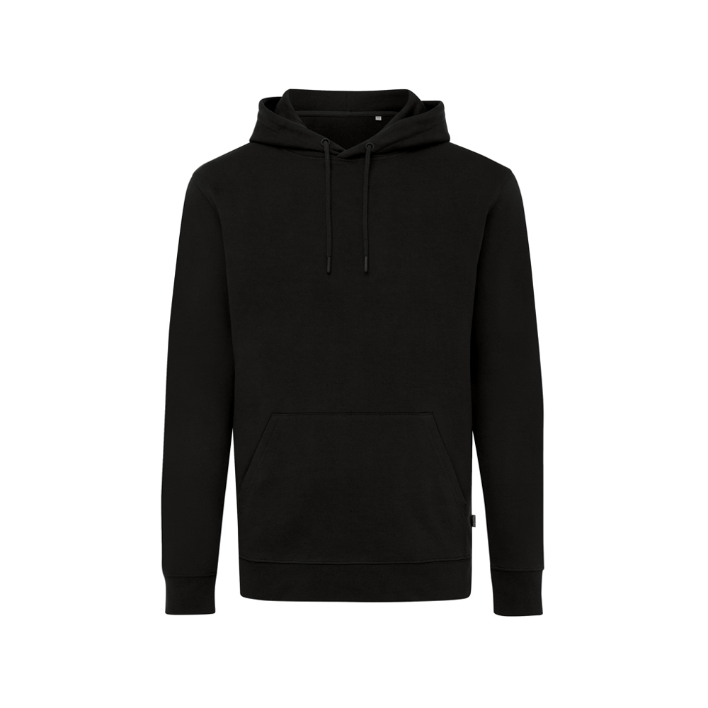 IQONIQ Jasper gerecycled katoen hoodie - zwart (± PMS Black)