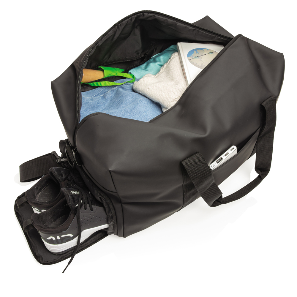 Smooth PU weekendtas PVC-vrij