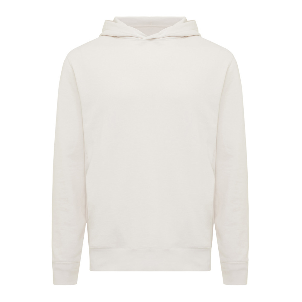 IQONIQ Yengo recycled katoen hoodie met steekzakken - ivory white (± PMS 12-2103 TCX)