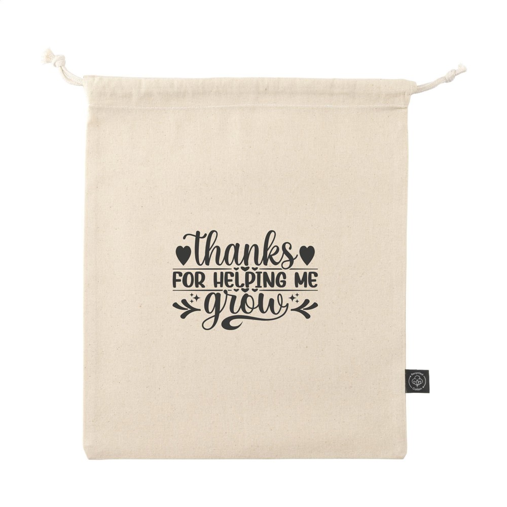Gift Pouch Naturel GRS Recycled Cotton (150 g/m²) M