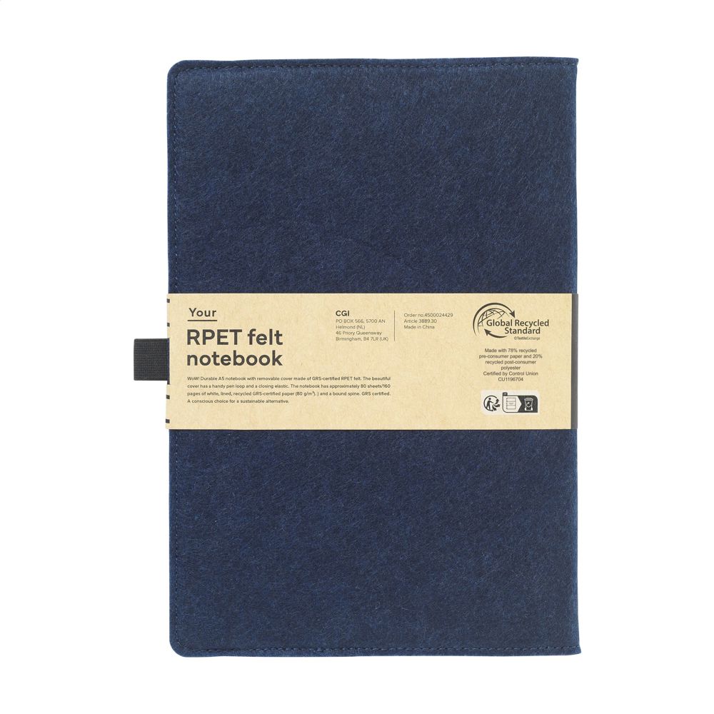 Felty GRS RPET Notebook A5 notitieboek