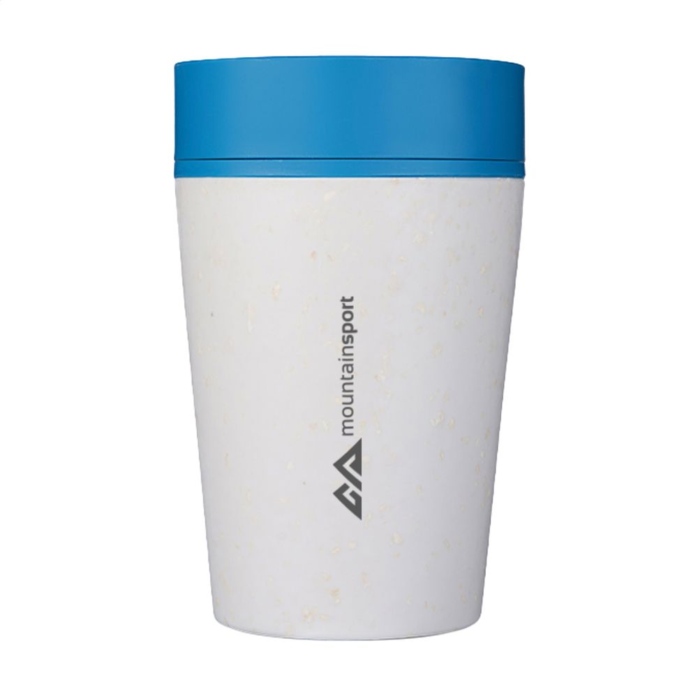 Circular&Co Recycled Coffee Cup 227 ml koffiebeker - wit/pacific blue